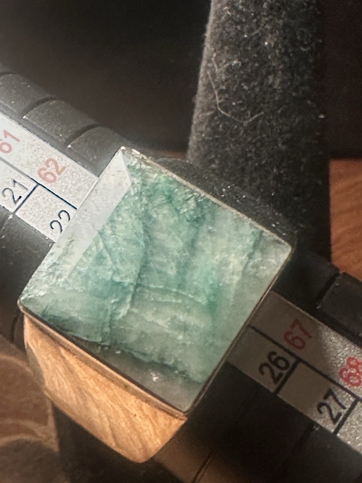 925 Sterling Silver Ring Amazonite Ring Size 11 - image 5