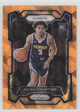 2023-24 Panini Prizm Orange Ice Prizm Julian Strawther #133 12u8