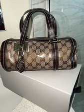 Gucci GG Monogram Small Barrel Satchel Top Ha...