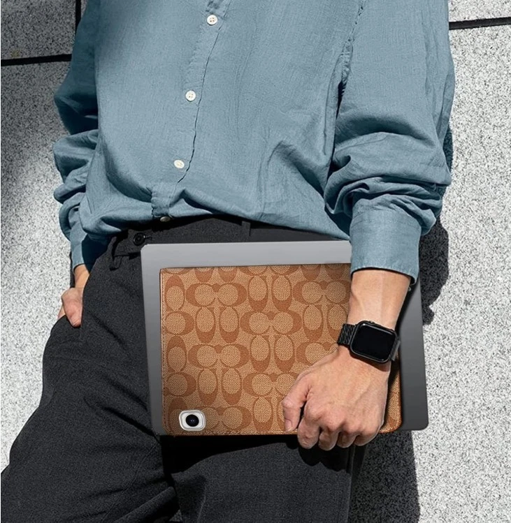 Funda de diseño para iPad 10.2 7ª/8ª/9ª generación Air 3 Pro 10.5 marrón cubierta tipo folio Foto 2 de 4