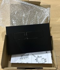 Crosswater MPRO Matt Black Dual Flush Plate PROFLUSHB