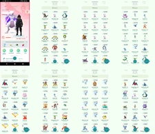 Pokémon Acc Go - Lvl41 - 19 Shiny - 48 Legendary