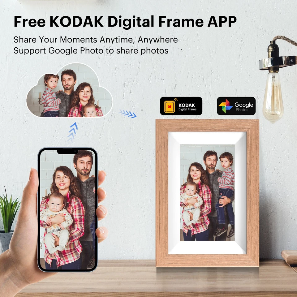KODAK 7 inch Digital Photo Frame with 32GB Internal Storage and WiFi - Image 3 of 4