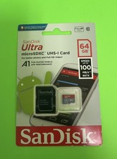 SanDisk Ultra 64GB microSDXC UHS-1 Memory Card with Adapter