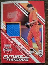 2021 Panini Elite Extra Edition Future Threads Max Meyer #FT-ME Red /49 MEM, RC