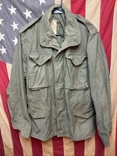 Small Regular M-65 Army Sateen Green OG-107 Cold Weather Field Coat Jacket F761