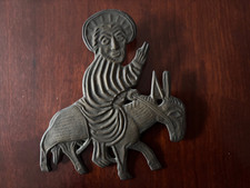 Bronze-Relief „Jesus auf dem Esel“ – Palmsonntag – Kloster Chiemsee (Palmesel)