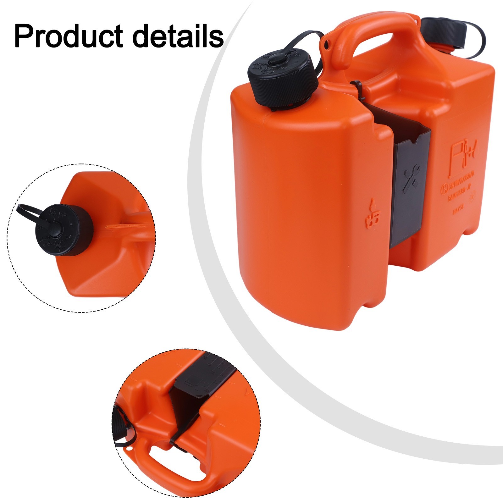 5L Dual Compartment Combi Can for Fuel and Chain Oil with Tool Holders