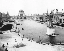 1893 WORLD'S COLUMBIAN EXPOSITION COURT OF HONOR PHOTOGRAPH PHOTO PRINT