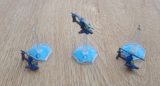 Man O'War: Three Dwarf Gyrocopters, Games Workshop, Metal, Vintage, VGC