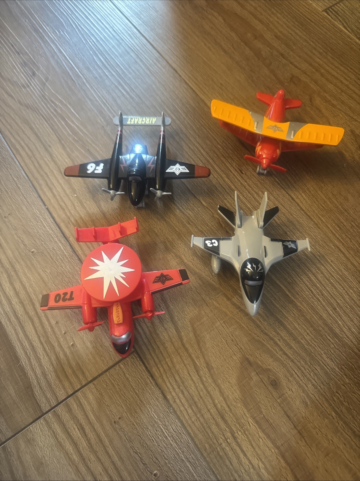 Lot Of 4 Liberty Imports Pull Back Airplanes Toys Vehicle Pl