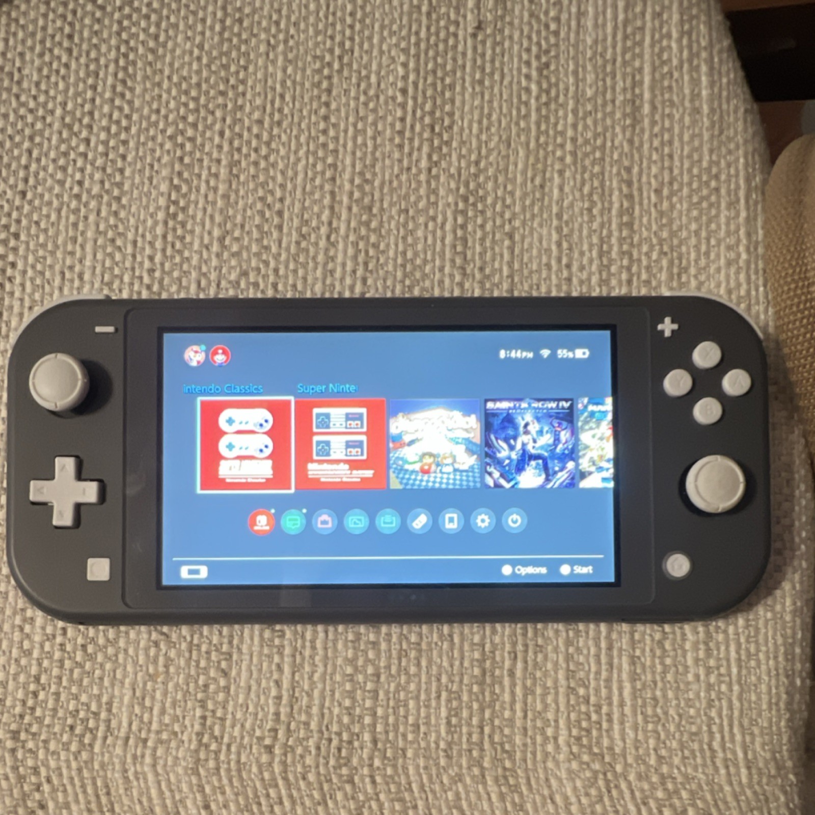 Nintendo Switch Lite Gray Handheld Console with 64GB microSD Wi-Fi