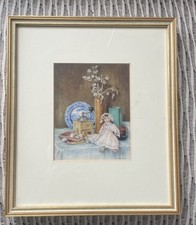 Pauline Gyles, English School Royal Miniature Society Künstler original signiert 