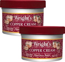 Wright's Copper and Brass Polish Cleaner 8 Ounce (Pack of 2), 8 Oz 2 Pack