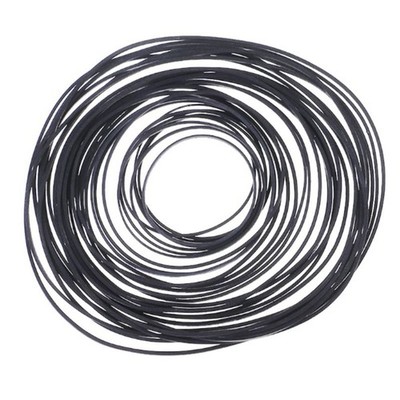 5Pieces 0.6mm Square Folded Rubber Belts 40-115mm New Assorted Common Belt