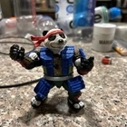 Teenage Mutant Ninja Turtles Panda Khan Action Figure Vintage 1990 TMNT.