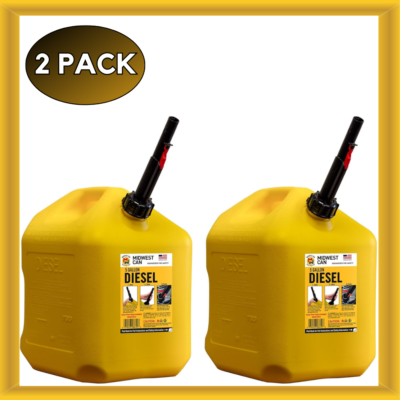 #ad #ad MIDWEST CAN 8610 5 GAL DIESEL CAN QUICK FLOW PORTABLE FUEL CONTAINER PACK OF 2 $54.99