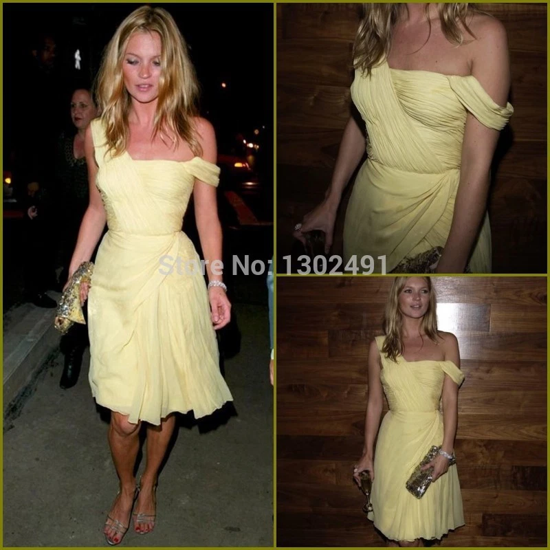 Kate moss hotsell yellow chiffon dress