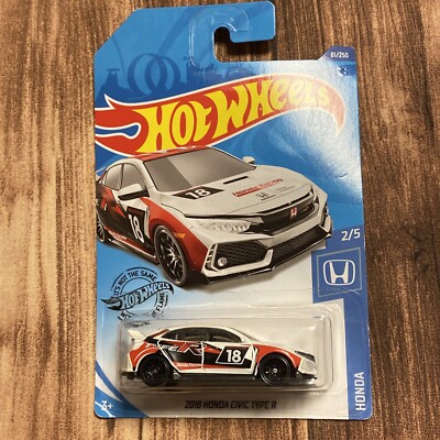 Hotwheels Matel 2018 Honda Civic Type-R Honda Racing Nwt