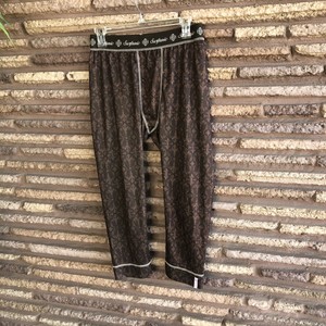 Surfanic-Brown-Patterned-Base-Layer-Leggings-Snow-Ski