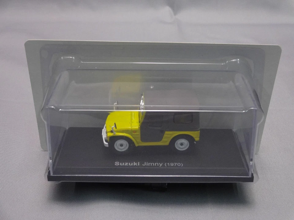 Suzuki Jimny 1970 Amarillo Escala 1/43 Caja Mini Coche Exhibición Diecast Vol 59 Foto 3 de 4