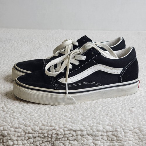 Vans Old Skool Youth Size 3 Black White Low Classic Skate Shoes Sneakers 721278 - Picture 5 of 9
