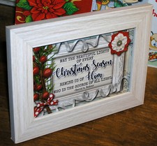 Christmas Decor . . . Christian framed message saying . . Jesus LDS David Bednar