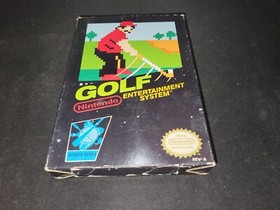 Golf Caja Negra Aut&eacute;ntica Nintendo NES EXCELENTE+ Estado COMPLETO n caja!