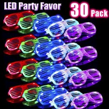 Light Up Glasses 4 Color Led Glasses For Kids Men Women Glow In The Dark 30 pks