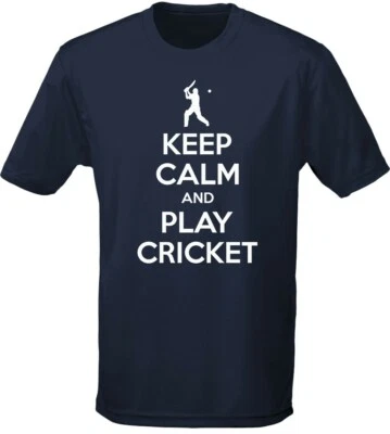 Keep Calm And Play Cricket Kids Unisex T-Shirt 8 Colours (XS-XL) by swagwear