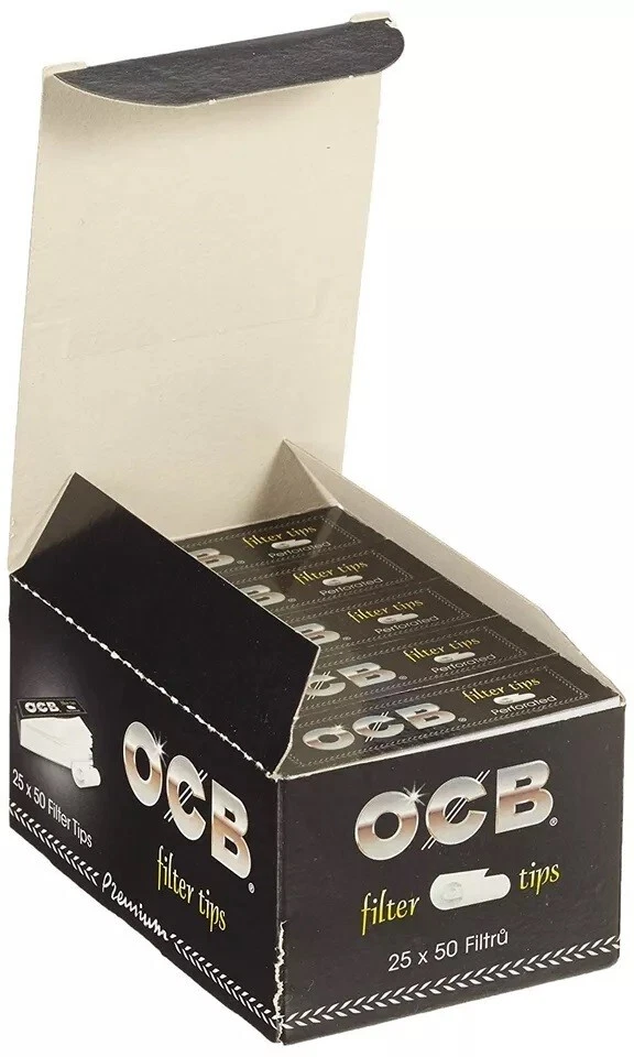OCB Filter Tips 10 / 25 Booklets Paper Roaches Rolling Tips Black Premium - Image 4 of 4