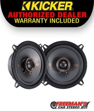 Kicker 51KSC504, KS Series 5.25" 2-Way 4 Ohm Coaxial Speakers - Pair