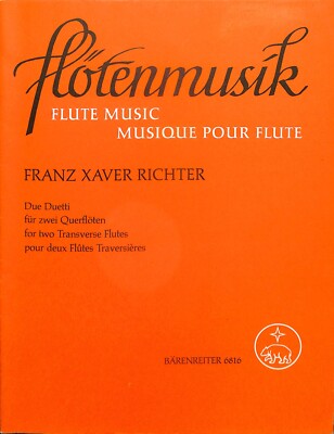 Franz Xaver Richter - Duett für zwei Querflöten