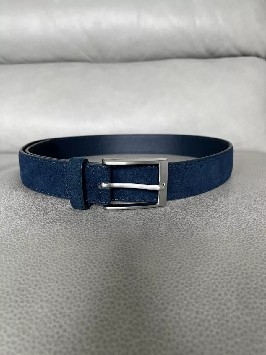 Navy top suede belt