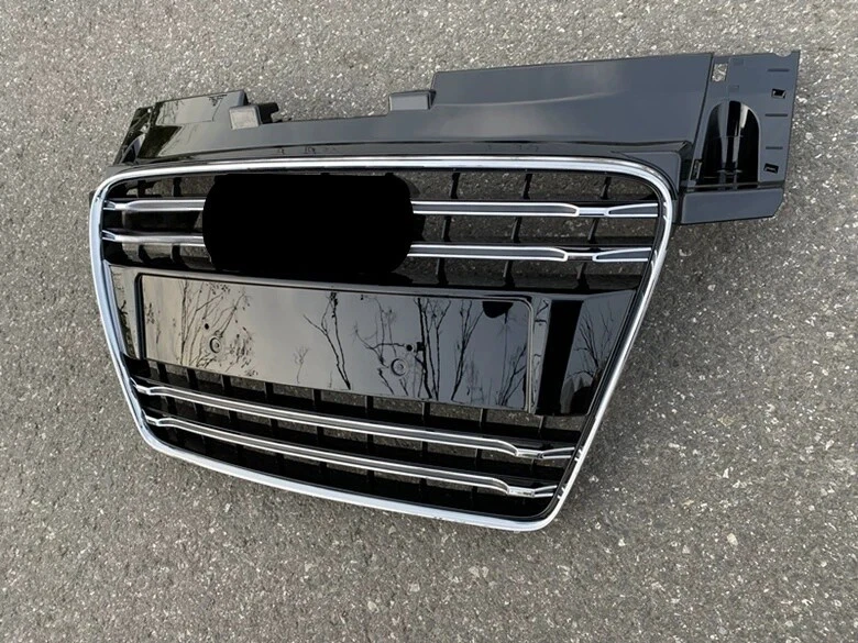 For AUDI 2008-2014 TT 8J TTS Front Grille Honeycomb Bumper Grill Chrome silver - Image 3 of 3