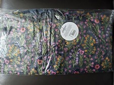 Cath Kidston Navy Paper Pansies Printed Short Rain Jacket Sz M, Bnwt