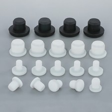 2.7-14mm Solid Hole Plug Silicone Rubber Blanking End Cap T Type Seal Bung Cover