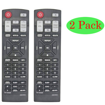 2 Pack Remote AKB74955331 FOR LG Music Home Audio System CJ98 CJS98F OJ98