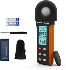 BTMETER Light Lux Meter Logger BT-5000A, Digital Lumen Tester Measure Lighting L