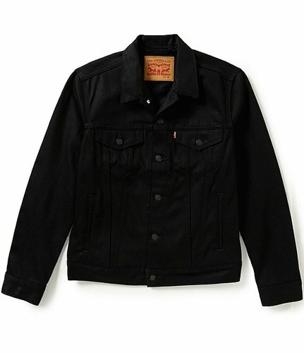 black jean levi jacket
