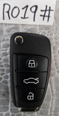 81A 837 220 J Audi Genuine OEM Remote Keyless Entry Flip Key FCC