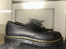 Dr. Martens Men's Black Smooth Leather 3 Eye Lace Up Oxford Shoes Size 8 GV11Q