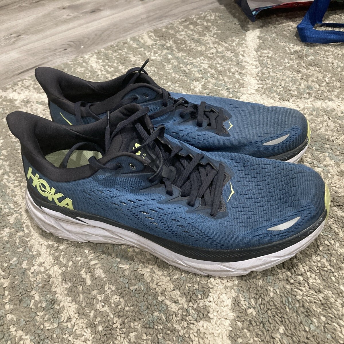 Hoka One One Clifton 8 Men's 11.5 D US Low Blue Coral