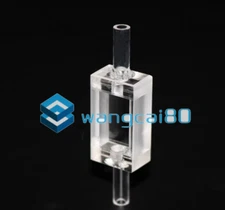 10mm optical range two-way quartz flow-through cuvette flow cell