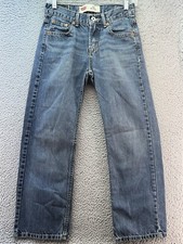Levi's 550 Jeans Youth Boys 12 Reg 26x26 Blue Relaxed Fit Straight Med Wash Fade
