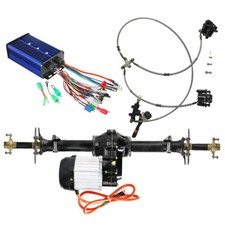 Rear Axle Kit 72V 1500W Electric Differential Motor GoKart ATV Tricycle 4Wheeler