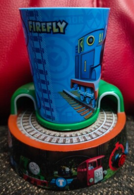 Vintage 2013 Firefly Thomas Tasse und batteriebetriebene Mini Zug Basis (funktioniert) 