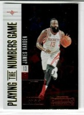 JAMES HARDEN 2017-18 Panini Contenders Basketball Playing the Numbers Game #9 
