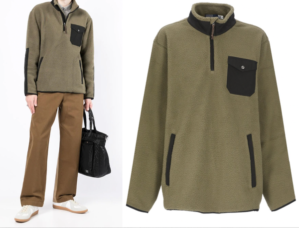 Polo Ralph Lauren Hybrid Zip Fleece Jumper Sweater Sweatshirt Pulli Pullover Xs-image