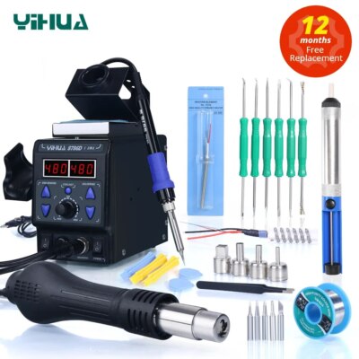 Soldering Iron Hot Air Soldering Station DIY Digital Rework Station Phone Repair